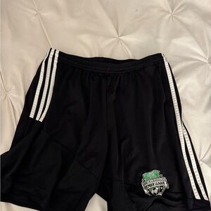 Adidas Black Athletic Shorts with Elastic Waistband